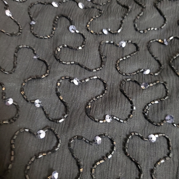 Vintage Joseph Ribkoff Gala Black Sequent Beaded Evening Jacket 100% Silk - Picture 11 of 14